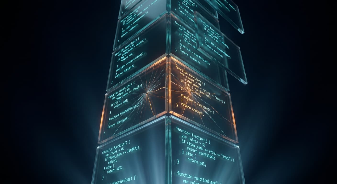Unreviewed, Unowned, Unsafe: The Vibe-Coding Problem — illustration
